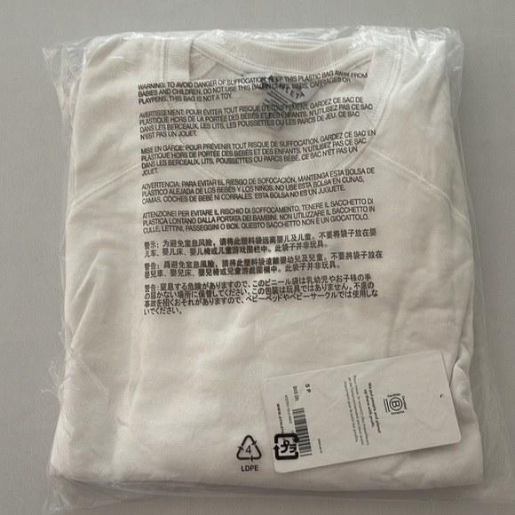 (NWT) ATHLETA Mindset Sweatshirt in Bright White, Small - Picture 8 of 12